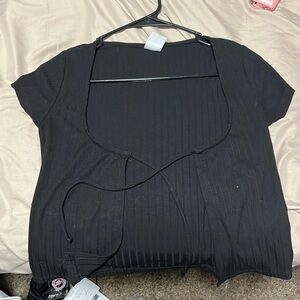 Blank cropped over shirt!